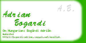 adrian bogardi business card